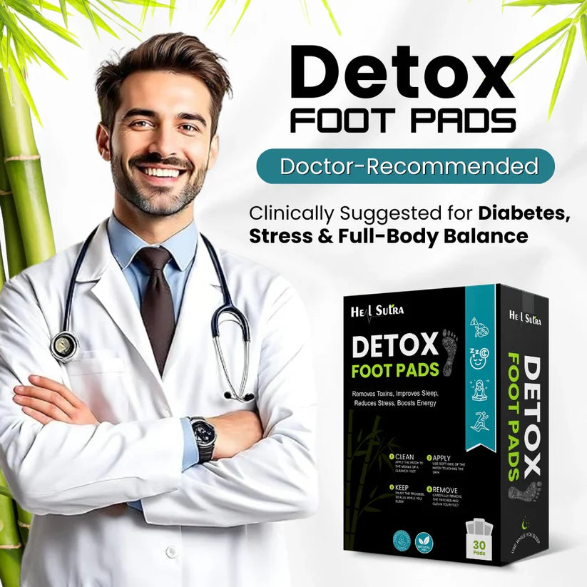 Detox Foot Pads - Best Diabetes & fat Relief Patch For Your Health (1 BOX = 20 PATCHES-BUY 1 GET 3 FREE)